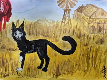 ambiguous_gender black_body bone feral occult occult_symbol occultism skull skull_head solo symbol vegasranger american_mythology indigenous_north_american_mythology mythology north_american_mythology nori(vegasranger) canid canine chimera hybrid mammal skinwalker wendigo 4:3
