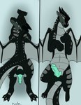 anus claws crossgender dakimakura feral genitals horn male paws penis solo spikes spread_wings tail wings kiumba_(artist) mythology wings_of_fire moonwatcher_(wof) dragon mythological_creature mythological_scalie nightwing_(wof) scalie dakimakura_design hi_res