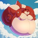 air_inflation anthro belly belly_expansion big_belly chubby_cheeks clenched_hands expansion fat_rolls floating glan huge_belly hyper hyper_belly hyper_inflation in_the_air inflation macro male morbidly_obese morbidly_obese_anthro morbidly_obese_male navel nipples obese obese_anthro obese_male outside oversized_animal overweight overweight_anthro overweight_male slightly_chubby solo solo_focus thick_arms thick_thighs glottiful bear mammal 2024 absurd_res hi_res