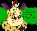 anthro bat_wings belly big_belly big_breasts breasts burping candy chocolate cleavage clothed clothing dessert ear_piercing eating fauxhawk female food green_eyes hair holidays horn love_handles mature_anthro mature_female membrane_(anatomy) membranous_wings navel overweight overweight_anthro overweight_female piercing red_hair sagging_breasts skimpy solo spade_tail tail thick_thighs wide_hips wings softschwarz halloween becca_(softschwarz) cheetah felid feline mammal 6:5 absurd_res hi_res