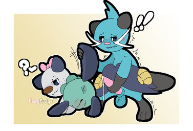anthro anus balls bent_over blue_eyes blush bodily_fluids bow_accessory duo female feral genital_fluids genitals gradient_background holding_tail male male/female masturbation penile penile_masturbation penis precum raised_tail seashell shell simple_background tail text tremble_spikes vulva fairyfudge nintendo pokemon dewott generation_5_pokemon oshawott pokemon_(species) artist_name digital_media_(artwork) brother_(lore) brother_and_sister_(lore) incest_(lore) sibling_(lore) sister_(lore)