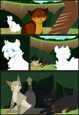 4_panel_comic amber_eyes animal_genitalia balls black_body black_fur black_nose blue_eyes brown_body brown_fur brown_inner_ear cheek_tuft countershading eating eyebrows facial_tuft female female_feral feral fluffy fluffy_tail fur genitals grass grey_nose group half_eaten_food inner_ear_fluff licking licking_lips logo looking_at_another male male_feral multicolored_body multicolored_fur no_sclera personal_grooming pink_inner_ear pivoted_ears plant raised_eyebrow red_nose sad self_lick shadow sheath silhouette tail tan_balls tan_body tan_fur tan_sheath tongue tongue_out tree tuft two_tone_body two_tone_fur white_body white_fur white_inner_ear_fluff yellow_body yellow_eyes yellow_fur 11oaksfall11 warriors_(book_series) birchfall_(warriors) dustpelt_(warriors) icecloud_(warriors) spiderleg_(warriors) domestic_cat felid feline felis mammal 2026 artist_logo comic hi_res brother_(lore) brother_and_sister_(lore) brothers_(lore) daughter_(lore) father_(lore) father_and_child_(lore) father_and_daughter_(lore) father_and_son_(lore) parent_(lore) parent_and_child_(lore) parent_and_daughter_(lore) parent_and_son_(lore) sibling_(lore) sister_(lore) son_(lore)