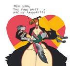 absurd_res amphora_(zed-s) anthro avian bird bouquet breasts canid canine clothed clothing collar duo english_text feathers female fingers heart_symbol hi_res male mammal playboy_outfit text thick_thighs toucan zed-s