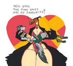 anthro bouquet breasts clothed clothing collar duo feathers female fingers heart_symbol male playboy_outfit text thick_thighs zed-s amphora_(zed-s) avian bird canid canine mammal toucan absurd_res english_text hi_res