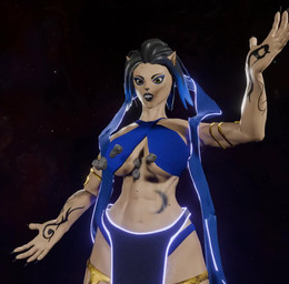 5_fingers anthro bottomwear clothed clothing digitigrade electricity female fingers fur hair lightning simple_background solo space yellow_body yellow_fur arc97_(artist) alien animal_humanoid felid felid_humanoid humanoid mammal mammal_humanoid 3d_(artwork) 3d_animation animated blender_(artwork) blender_eevee_(artwork) digital_media_(artwork) hi_res no_sound short_playtime video