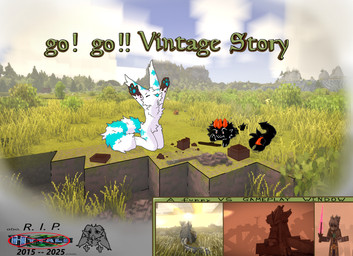 ambiguous_feral ambiguous_gender anthro black_body black_fur block blue_body blue_fur blue_pawpads bodily_fluids ceramics clay clay_forming crying dirty dirty_hands duo feral fluffy fluffy_chest fluffy_ears fluffy_tail forehead_gem fur gameplay_mechanics gear gem horn joyful long_ears long_tail pawpads paws red_horn scenery screencap screencap_background striped_body striped_fur stripes tail tears text video_game_reference videogame_setting white_body white_fur kemoniko54 hytale mythology nickelodeon spongebob_squarepants vintage_story dragon mythological_creature mythological_scalie scalie unknown_species hi_res