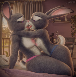 anthro areola big_ears bodily_fluids breasts clothed clothing detailed_background duo female female/female fur kissing multicolored_body multicolored_fur nipples partially_clothed pink_eyes saliva saliva_string tongue underwear jaeger3d disney zootopia bonnie_hopps judy_hopps lagomorph leporid mammal rabbit 3d_(artwork) absurd_res digital_media_(artwork) hi_res daughter_(lore) incest_(lore) mother_(lore) mother_and_child_(lore) mother_and_daughter_(lore) parent_(lore) parent_and_child_(lore) parent_and_daughter_(lore)