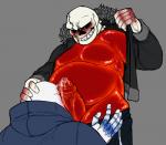 alternate_universe bone duo genitals male not_furry penis selfcest skeleton square_crossover czdata underfell undertale undertale_(series) sans_(underfell) sans_(undertale) animated_skeleton undead