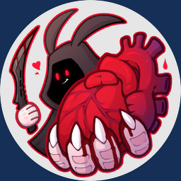 ambiguous_gender blood blood_on_hand blood_on_object blood_on_weapon bodily_fluids claws clothing finger_claws glowing glowing_eyes heart_(organ) heart_symbol hoodie knife organs pink_body pointy_ears prick_ears red_eyes smile solo topwear vein weapon zegzagun reggie_(zegzagun) crocodile crocodilian reptile scalie 1:1 alpha_channel