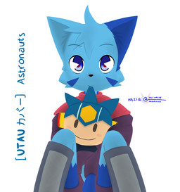 anthro blue_body blue_eyes blue_fur clothed clothing fur holding_object holding_plushie looking_at_viewer male plushie solo text young young_anthro young_male hazumazu haziq_(hazumazu) domestic_cat felid feline felis mammal 2015 signature