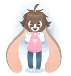 ambiguous_gender anthro biped brown_hair clothed clothing femboy hair long_ears male male/ambiguous open_mouth open_smile smile solo nini_(artist) ashton_(nini) lagomorph leporid mammal rabbit 2016 animated hi_res short_playtime