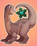 feral heart_symbol male open_mouth simple_background smile solo standing tail tree_star grumpy_griffin_creations don_bluth the_land_before_time littlefoot apatosaurus dinosaur diplodocid prehistoric_species reptile sauropod sauropodomorph scalie 2022 digital_media_(artwork) hi_res