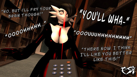 big_breasts black_bodysuit black_choker black_clothing black_hair black_jewelry black_latex black_necklace black_skinsuit bodysuit book bookshelf breasts choker cleavage clothed clothing controller dialogue female furniture hair hypnosis jewelry latex latex_bodysuit latex_choker latex_clothing latex_skinsuit library looking_at_viewer mind_control necklace red_eyes remote_control skinsuit solo text tight_clothing white_body psikokinetic warfaremachine_(modeler) nintendo pokemon asura_(psikokinetic) gardevoir generation_3_pokemon humanoid pokemon_(species) 16:9 2024 3d_(artwork) digital_media_(artwork) english_text hi_res source_filmmaker_(artwork) widescreen