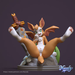 anthro anus cute_fangs fangs female genitals melee_weapon posing_suggestive presenting presenting_anus presenting_vulva sitting smiley_face solo spread_legs spreading sword teeth vulva weapon naiady dust:_an_elysian_tail mythology fidget_(elysian_tail) bat canid canine fox mammal nimbat 1:1 3d_(artwork) digital_media_(artwork) hi_res
