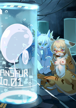 3_toes 4_fingers 4_horns after_transformation ahoge anthro barely_visible_genitalia barely_visible_vulva biped blue_body blue_ears blue_feathers blue_fur blue_hair blue_highlights blue_horn blue_wings bodily_fluids breasts brown_body brown_ear_tips brown_ears brown_fur brown_hair brown_stripes brown_tail bubble caution_stripes cheek_markings clothing coat container countershade_arms countershade_face countershade_fur countershade_hands countershade_legs countershade_neck countershade_tail countershade_torso countershading detailed_background dipstick_ears duo ear_markings eyelashes facial_markings feathered_wings feathers featureless_breasts feet female female_anthro fin fingers front_view fur gender_transformation genitals glass glass_container green_eyes hair head_markings highlights_(coloring) hip_fins horn human_to_anthro inside kemono kneeling lab_coat laboratory laboratory_equipment laboratory_glassware loli long_hair looking_at_another machine markings medium_breasts mtf_transformation multi_horn multicolored_body multicolored_ears multicolored_fur multicolored_hair navel nipples nude open_mouth orange_body orange_fur orange_tail pink_eyes pink_nipples scientific_instrument sitting small_breasts species_transformation stasis_chamber striped_markings striped_tail stripes tail tail_fin tail_markings tears text toes topwear transformation two_tone_body two_tone_fur two_tone_hair two_tone_wings vulva white_body white_countershading white_ears white_fur white_hair white_highlights white_horn white_tail white_wings wings wire young young_anthro young_female sakurami_ruruko mythology potatoshark_(potatoximon) aquatic dragon felid fish furred_dragon furred_scalie hybrid mammal mythological_creature mythological_scalie pantherine scalie shark tiger 2024 absurd_res colored digital_media_(artwork) english_text hi_res shaded