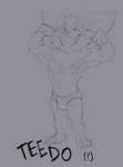 2_horns 3_toes 4_fingers anthro big_biceps big_ears big_eyes big_mouth_(anatomy) big_muscles big_pecs briefs briefs_only cheek_tuft claws clothed clothed_anthro clothed_male clothing ear_tuft facial_tuft feet fingers flexing flexing_bicep flexing_both_biceps flexing_pec front_view grey_background happy head_horn head_tuft horn looking_up male male_anthro motion_lines muscular muscular_anthro muscular_male obliques open_mouth open_smile pecs plantigrade pose quads serratus short_anthro short_male simple_background smile solo standing toes topless topless_anthro topless_male tuft underwear underwear_only bristol league_of_legends riot_games tencent fan_character teido_(heyimteedo) mammal yordle 2019 digital_media_(artwork) full-length_portrait greyscale monochrome portrait sketch