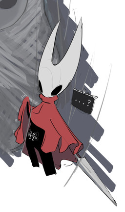 anthro belly_tattoo black_body clothed clothing clothing_lift female holding_object holding_weapon hollow_eyes looking_down looking_down_at_self mask nail_(weapon) question_mark red_clothing simple_background solo tattoo text_box weapon womb_tattoo dwelne hollow_knight:_silksong hollow_knight_(franchise) team_cherry hornet_(hollow_knight) arthropod insect hi_res sketch
