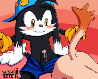 abstract_background all_fours ambiguous_gender anthro anthro_focus balls big_ears big_eyes black_balls black_body black_ears black_fur black_hair black_penis black_tail blush bodily_fluids bottomwear brown_body brown_fur brown_tail butt clothed clothing cum cum_on_penis duo erection foreskin fur genital_fluids genitals glistening glistening_eyes glistening_nose gloves hair handwear hat headgear headwear humanoid_on_anthro imminent_sex long_ears long_tail looking_down male male/ambiguous male_focus mostly_nude multicolored_body multicolored_ears multicolored_fur multicolored_penis multicolored_tail nervous nude orgasm penis pink_background pink_penis presenting presenting_balls presenting_hindquarters presenting_penis raised_arm raised_arms raised_tail red_background shadow short_hair shorts shota simple_background sitting skinny_anthro skinny_female skinny_male smile smirk solo_focus spread_legs spreading tail tan_body tan_skin tan_tail toony topless topless_anthro topless_male white_body white_ears white_fur white_tail wide_eyed yellow_eyes young young_anthro young_male sl350 bandai_namco klonoa_(series) klonoa lolo_(klonoa) domestic_cat felid feline felis haplorhine humanoid hybrid lagomorph leporid mammal monkey primate rabbit 2023 digital_media_(artwork) signature