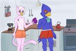 anthro beverage boxers_(clothing) boxers_only breasts casual_exposure clothed clothing coffee coffee_cup coffee_mug container cup duo female groggy male mug nipples small_breasts tattoo text topless topless_female topless_male underwear underwear_only koikoidell nintendo star_fox alicia_lombardi falco_lombardi fan_character animal_humanoid avian avian_humanoid bird domestic_cat falcon falconid felid feline felis humanoid hybrid mammal colored hi_res daughter_(lore) father_(lore) father_and_child_(lore) father_and_daughter_(lore) parent_(lore) parent_and_child_(lore) parent_and_daughter_(lore)