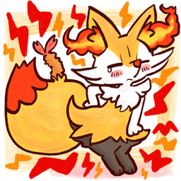 ambiguous_anthro ambiguous_gender anthro biped blush bodily_fluids closed_frown digitigrade dipstick_tail emanata food front_view frown markings mouth_closed object_in_tail shrimp_(food) simple_background solo standing tail tail_markings tears three-quarter_view annyui0611 nintendo pokemon braixen canid generation_6_pokemon mammal pokemon_(species) 1:1 2022 digital_drawing_(artwork) digital_media_(artwork) full-length_portrait hi_res portrait