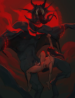 bodily_fluids breasts cloud cum cum_in_vagina cum_inside duo erection female female_penetrated flying flying_sex from_front_position genital_fluids genitals hair human_on_humanoid interspecies long_tongue male male/female male_penetrating male_penetrating_female medium_breasts moon nipples not_furry nude open_mouth outside pecs penetration penile penile_penetration penis penis_in_vagina red_moon sex sharp_teeth sky teeth teratophilia tongue tongue_out vaginal vaginal_penetration vulva shrewhub mothman human humanoid mammal monster digital_media_(artwork) hi_res