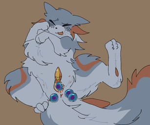 animal_genitalia animal_penis anus blue_body blue_fur blush blush_lines countershading egg egg_from_vagina facial_tuft feline_genitalia feline_penis feral fluffy fluffy_body fluffy_tail fur genitals herm intersex looking_pleasured markings multi_nipple nipples orange_markings orange_penis orange_vulva oviposition penis solo tail tuft vulva artienvy rain_world videocult fan_character slugcat hi_res nonbinary_(lore)