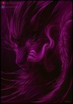 abstract_background ambiguous_gender black_hair feral hair looking_at_viewer magic solo text conditional_dnp ratte legacy_(ratte) kumo_(ratte) canid canine fox mammal wraith 2023 digital_media_(artwork) hi_res painting_(artwork) signature traditional_media_(artwork) url