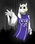 anthro blood bodily_fluids bone boss clothing exposed_skull female legless robe skull solo lyle-gelbfur crystal_dynamics legacy_of_kain soul_reaver undertale undertale_(series) ariel_(legacy_of_kain) toriel boss_monster_(undertale) bovid caprine ghost mammal spirit undead