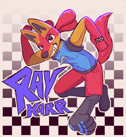 alternate_color ambiguous_gender anthro bracelet breasts checkered checkered_background dancing featureless_breasts featureless_crotch grin jewelry looking_at_viewer pattern_background sharp_teeth simple_background ska skanking small_breasts smile solo teeth text ray_karr nintendo pokemon ray_karr_lucario_(ray_karr) generation_4_pokemon lucario pokemon_(species) 2025 hi_res