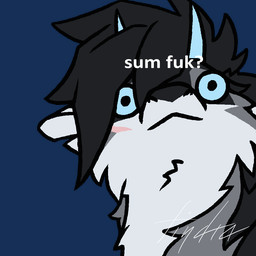 ambiguous_gender black_body black_fur blue_eyes blue_horn fur horn looking_at_viewer shitpost solo text white_body white_fur tindra_draws lemme_smash mythology ender_(endermoonfur) dragon furred_dragon furred_scalie mythological_creature mythological_scalie scalie 1:1 animated english_text meme short_playtime