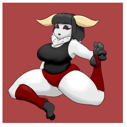 alternative_fashion antennae_(anatomy) anthro big_breasts big_butt border bottomwear breasts butt clothing feet female fur goth hair looking_at_viewer ruth_blackwell shorts solo thick_thighs white_border wide_hips yoga blackbetty arthropod insect lepidopteran moth 1:1 absurd_res hi_res