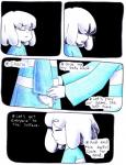 aftertale ambiguous_gender angry black_background chara_(undertale) clothing comic dialogue english_text frisk_(undertale) human loverofpiggies mammal not_furry simple_background text undertale undertale_(series)