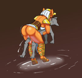 3_toes 4_fingers age_difference alternate_species anthro anthro_on_anthro anthro_penetrated anthro_penetrating anthro_penetrating_anthro big_butt bodily_fluids butt clothed clothed/nude clothed_female clothing cum cum_drip cum_inside dominant dominant_anthro dominant_female dripping duo ear_piercing ear_ring egyptian egyptian_clothing egyptian_headdress eyes_closed feet female female_penetrated fingers footwear fur fur_tuft furrification genital_fluids glistening glistening_butt glistening_eyelids glistening_thighs gold_(metal) grey_body grey_fur holding_another kiss_mark leaning leaning_forward light lipstick makeup making_out male male/female male_penetrating male_penetrating_female nude obscured_penetration older_anthro older_dom_younger_sub older_female older_penetrated penetration piercing ring_piercing sandals sex shoes shoulder_pads simple_background submissive submissive_anthro submissive_male tan_background tan_body tan_fur thick_thighs toes tuft vaginal vaginal_penetration yellow_lipstick young young_anthro young_male younger_anthro younger_male stupidgnoll egyptian_mythology marvel middle_eastern_mythology mythology anon sekhmet deity felid lion mammal pantherine 2022 digital_media_(artwork) hi_res