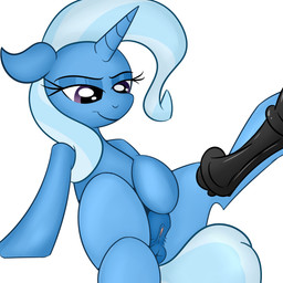 anatomically_correct anatomically_correct_genitalia anatomically_correct_vulva animal_genitalia animal_penis animal_vulva anus blue_anus blue_body blue_hair blue_tail blue_vulva disembodied_penis duo equine_genitalia equine_penis equine_vulva eyelashes female feral genitals hair half-closed_eyes horn male narrowed_eyes penis puffy_anus purple_eyes smile tail vulva noodlestoat friendship_is_magic hasbro my_little_pony mythology trixie_(mlp) equid equine mammal mythological_creature mythological_equine unicorn 1:1 2015 absurd_res digital_media_(artwork) hi_res