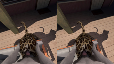 animal_genitalia animal_penis anthro anthro_pov duo female female_penetrated first_person_view from_behind_position fur furniture genitals grey_body grey_fur male male/female male/male male_penetrated male_penetrating male_penetrating_female male_penetrating_male male_pov markings multicolored_body multicolored_fur outside penetrating_pov penetration penis sex sound_effects spots spotted_body spotted_fur tail vaginal vaginal_penetration isal canid canine canis felid jaguar mammal pantherine wolf 16:9 3d_(artwork) 3d_animation 4k absurd_res animated digital_media_(artwork) hi_res promotional_material short_playtime sound stereogram video widescreen