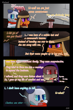 anthro badge book cloth dialogue fantasy freckled_face freckles semi-anthro speech_bubble text vinland nintendo pokemon pokemon_mystery_dungeon spike_chunsoft anders_(infinitydoom) ano_(vinland) brixen_(vinland) sebastian_(infinitydoom) audino braixen charmander generation_1_pokemon generation_5_pokemon generation_6_pokemon oshawott pokemon_(species) 2:3 absurd_res comic cover_art english_text hi_res story