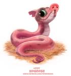 ambiguous_gender feral humor pun simple_background solo visual_pun white_background piper_thibodeau domestic_pig hog-nosed_snake hybrid mammal reptile scalie snake suid suine sus_(pig) digital_media_(artwork) digital_painting_(artwork) painting_(artwork)