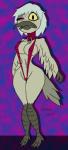 anthro bikini breasts clothing female navel nipple_outline non-mammal_breasts one-piece_swimsuit one_eye_closed sling_bikini solo swimwear two-piece_swimsuit nidrog disney star_vs._the_forces_of_evil lady_avarius avian 2017 hi_res