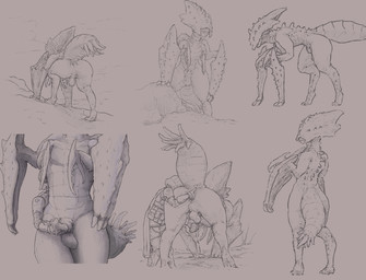 anal anal_fingering anal_penetration anthro anus armor arthropod_abdomen balls bodily_fluids butt clothed clothing duo erection exoskeleton fingering genital_fluids genitals handjob headgear helmet humanoid_genitalia humanoid_penis interspecies male male/male male_penetrated male_penetrating male_penetrating_male nude penetration penile penis sex simple_background thick_thighs wide_hips gromdrawing helldivers helldiver arthropod human insect mammal terminid digital_media_(artwork) hi_res monochrome multiple_scenes