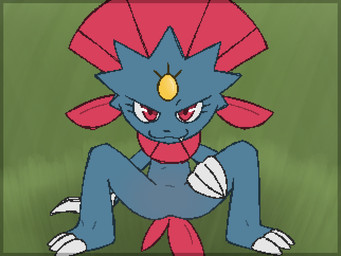 >:3 ambiguous_gender blue_body claws cute_fangs fangs feathers featureless_crotch feet feral front_view grass inviting looking_at_viewer multi_tail multicolored_body nature naughty_face nude null outside plant pose presenting presenting_crotch red_body red_eyes red_feathers seductive sitting smug solo spread_legs spreading tail teasing teeth toe_claws two_tone_body moodytail amie_dungeon nintendo pokemon generation_4_pokemon mammal pokemon_(species) weavile 2020 digital_media_(artwork) pinup pixel_(artwork)