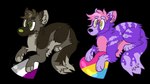 ambiguous_gender asexual_pride_colors black_nose brown_body brown_eyebrows brown_fur circle_eyebrows digitigrade eyebrows feral feral_with_hair fur green_eyes green_nose grey_body grey_fur grey_inner_ear grey_inner_ear_fluff hair head_tuft heart_symbol inner_ear_fluff lgbt_pride pansexual_pride_colors paws pink_body pink_fur pink_hair pink_inner_ear pink_inner_ear_fluff pride_colors purple_body purple_eyebrows purple_fur simple_background smile snout solo sparklefur tail transparent_background tuft yellow_eyes jaspering canid canine canis domestic_dog german_shepherd herding_dog mammal pastoral_dog 2019 alpha_channel digital_drawing_(artwork) digital_media_(artwork) flat_colors full-length_portrait multiple_images portrait