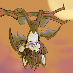 anthro balls big_ears branch erection feet genitals kerchief male membrane_(anatomy) membranous_wings morning neckerchief neckwear nude penis solo upside_down waking_up wings eldrossss sega sonic_the_hedgehog_(series) fan_character sonic_the_hedgehog bat mammal 1:1 hi_res