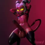 1:1 3d_(artwork) 3d_animation animated anthro armband armwear balls bedroom_eyes big_balls big_penis black_clothing black_shirt black_topwear bloney bottomless clothed clothing crop_top dancing demon demon_humanoid digital_media_(artwork) erection femboy foreskin freckles genitals hands_behind_head helluva_boss high_framerate horn huge_penis humanoid humanoid_genitalia humanoid_penis imp latex legwear looking_down loop male midriff mouth_closed moxxie_(helluva_boss) moxxie_(valorlynz) music music_only narrowed_eyes navel nipples not_furry penis pointed_tail red_background red_body red_skin retracted_foreskin seductive shirt short_playtime simple_background skimpy smile solo sound sound_warning tail teeth thigh_highs tight_clothing topwear twunk webm yellow_sclera you_spin_me_round_(song)