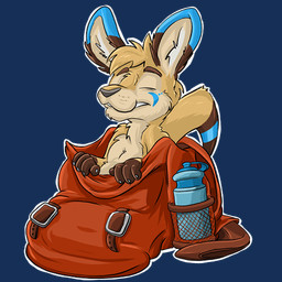 anthro backpack black_nose brown_body brown_fur brown_hair eyes_closed fur hair male nude simple_background solo transparent_background flinters friti_(maiza) macropod mammal marsupial wallaby 1:1 alpha_channel