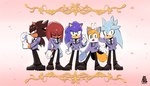aiole anthro bottomwear canid canine clothed clothing cosplay crossover crossover_cosplay echidna eulipotyphlan footwear fox fully_clothed gloves group handwear hedgehog hi_res jacket knuckles_the_echidna male mammal miles_prower monotreme necktie on_model ouran_high_school_host_club pants school_uniform sega shadow_the_hedgehog shirt shoes silver_the_hedgehog smile sonic_the_hedgehog sonic_the_hedgehog_(series) suit tail thigh_gap thin_calves thin_legs thin_thighs topwear uniform
