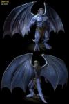 3d_(artwork) abs absurd_res back_muscles barefoot belt biceps big_muscles blue_body blue_lips blue_nipples blue_skin bottomwear claws clothed clothing digital_media_(artwork) disney feet gargoyles goliath_(gargoyles) hair hi_res humanoid humanoid_pointy_ears lips loincloth long_hair male marcus_dublin muscular muscular_humanoid muscular_male nipples not_furry obliques pecs quads solo standing talons toes topless triceps vein veiny_muscles wings