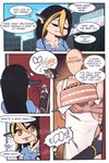 apode dialogue female legless male not_furry_focus serpentine speech_bubble split_form text omenocta draconcopode human humanoid lamia mammal reptile scalie snake 2:3 absurd_res comic english_text hi_res