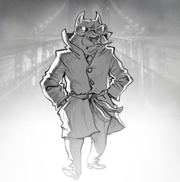 anthro belt bottomwear cigarette cigarette_in_mouth clothing eyewear footwear hand_in_pocket jacket male object_in_mouth pants photo_background pockets shoes solo sunglasses topwear walking stefan_fjeldmark felid mammal mixed_media monochrome photography_(artwork)