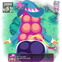 anthro butt clothed clothing female fur hair higland_cow mature_female solo tail text jonathefur20 super_lesbian_animal_rpg claire_higsby animal_humanoid bovid bovid_humanoid bovine bovine_humanoid cattle_humanoid humanoid mammal mammal_humanoid absurd_res digital_media_(artwork) english_text hi_res trans_(lore) trans_woman_(lore)