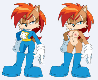 areola blue_eyes boots brown_body brown_fur clothing colorized_edit eyelashes female footwear fur genitals gloves hair half-closed_eyes handwear narrowed_eyes nipples nude nude_female red_hair shoes solo vulva guillion third-party_edit archie_comics sega sonic_the_hedgehog_(archie) sonic_the_hedgehog_(comics) sonic_the_hedgehog_(series) princess_alicia_acorn chipmunk ground_squirrel humanoid mammal rodent sciurid hi_res
